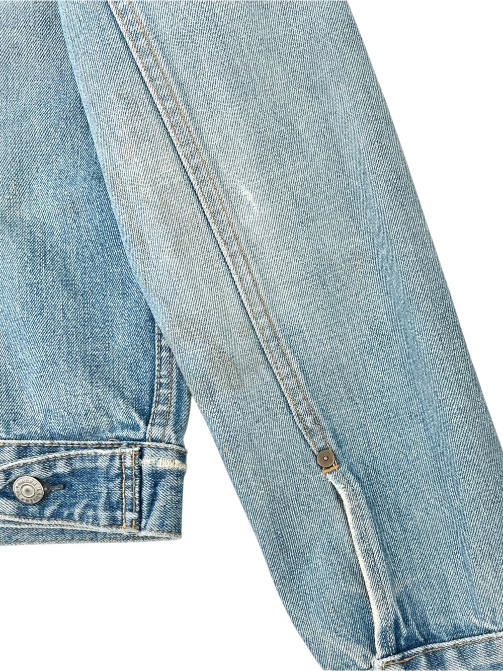 RRL Ralph Lauren Double RL Light Wash Distressed Denim Jacket sz M - Picture 7 of 10